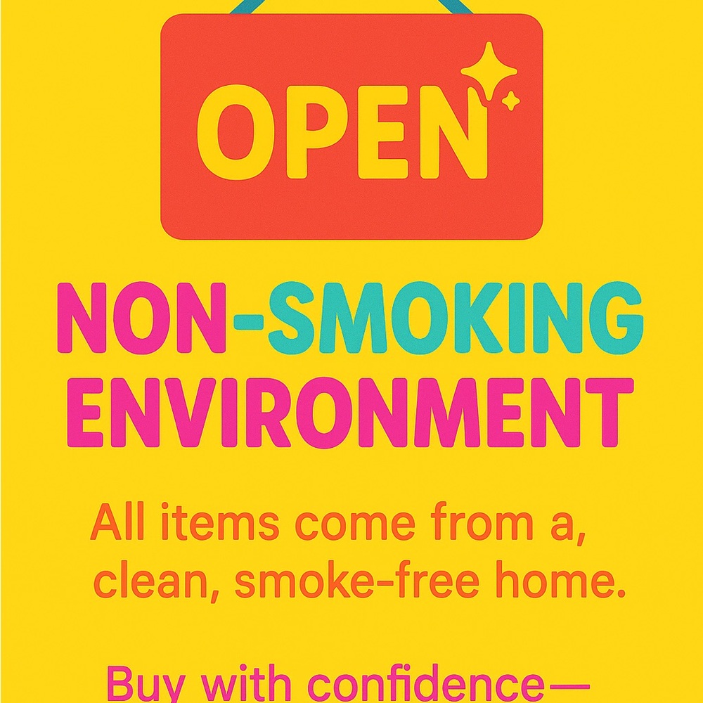 Colorful Non-Smoking Environment Sign